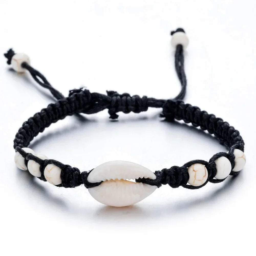 Unisex Sommer Seestern Muschel Geflochtenes Armband 