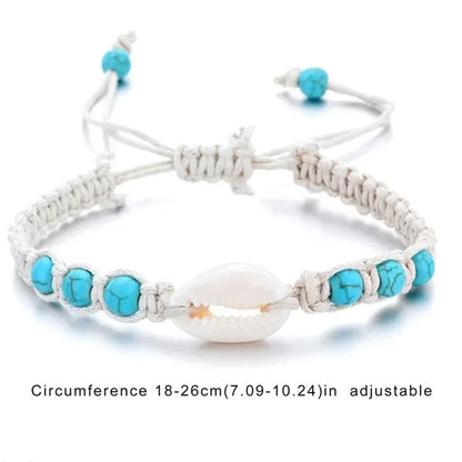 Unisex Sommer Seestern Muschel Geflochtenes Armband 