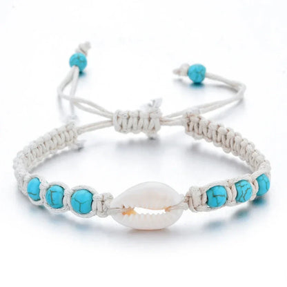 Unisex Sommer Seestern Muschel Geflochtenes Armband 