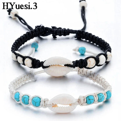Unisex Sommer Seestern Muschel Geflochtenes Armband 