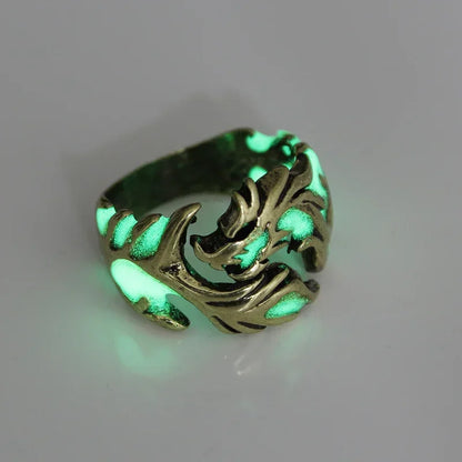 Leuchtender Drachenring mit Punk-Mode-Persönlichkeit 