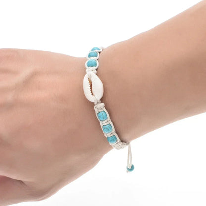 Unisex Sommer Seestern Muschel Geflochtenes Armband 